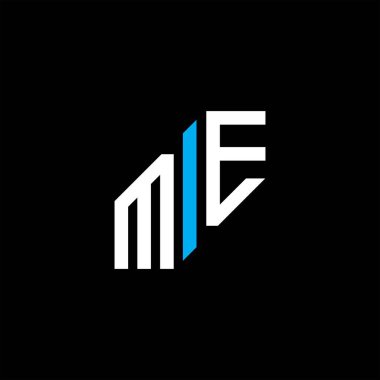 ME harfi logosu vektör grafikli yaratıcı tasarım