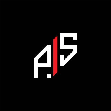 PS harfi logo yaratıcı tasarımı vektör grafik ile