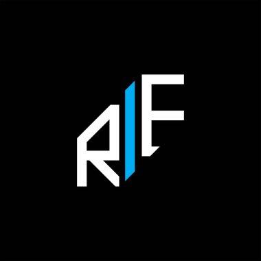 RF harfi logosu vektör grafikli yaratıcı tasarım