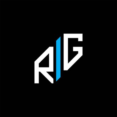 RG harfi logosu vektör grafikli yaratıcı tasarım