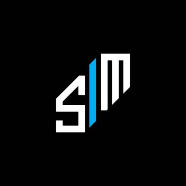 SM letter logo creative design with vector graphic
