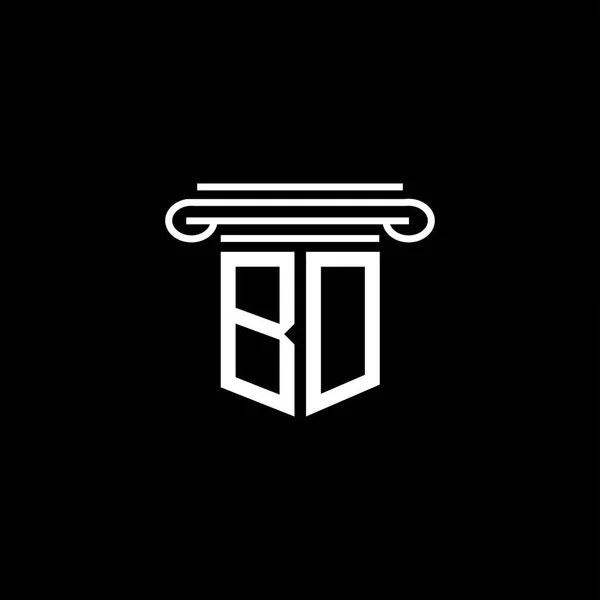 Буква Логотип Творческий Дизайн Векторной Графикой — стоковый вектор
