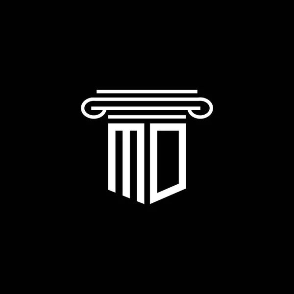 Lettera Logo Design Creativo Con Grafica Vettoriale — Vettoriale Stock