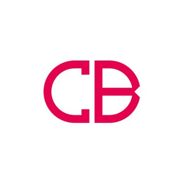 CB harfi logosu vektör grafikli yaratıcı tasarım