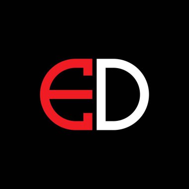 Vektör grafikli EO harf logosu yaratıcı tasarımı