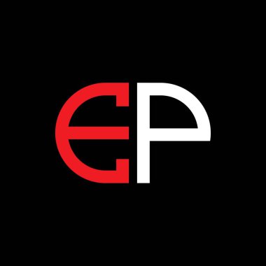 Vektör grafikli AP harf logosu yaratıcı tasarımı