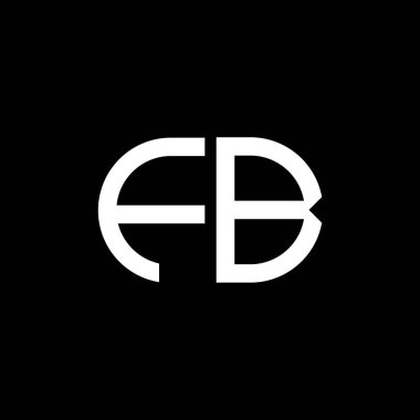 FB harfi logosu vektör grafikli yaratıcı tasarım