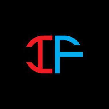 Eğer harf logosu vektör grafikli yaratıcı tasarımı