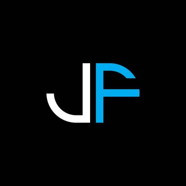 JF harf logosu vektör grafikli yaratıcı tasarım