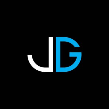 JG harfi logosu vektör grafikli yaratıcı tasarım