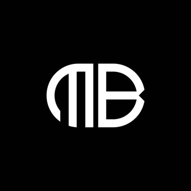 MB harfi logosu vektör grafikli yaratıcı tasarım