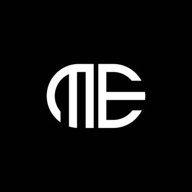 ME harfi logosu vektör grafikli yaratıcı tasarım