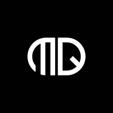 Vektör grafikli MQ harf logosu yaratıcı tasarımı