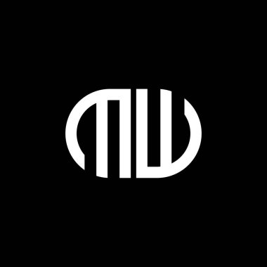 MW harf logosu vektör grafikli yaratıcı tasarım