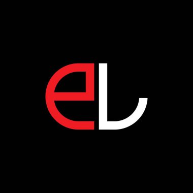 Vektör grafikli PL harf logosu yaratıcı tasarımı