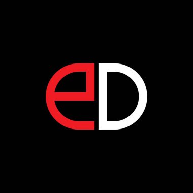 Vektör grafikli PO harf logosu yaratıcı tasarımı