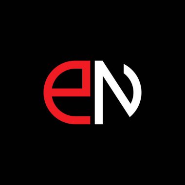Vektör grafikli PN harf logosu yaratıcı tasarımı