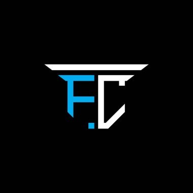 FC harfi logosu vektör grafikli yaratıcı tasarım