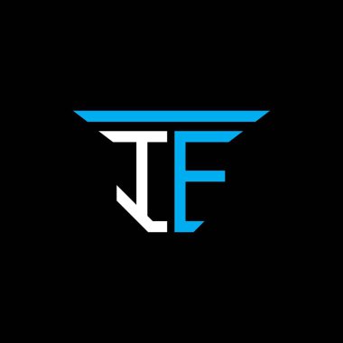 Eğer harf logosu vektör grafikli yaratıcı tasarımı