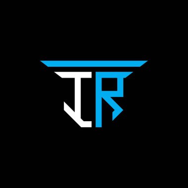 IR harfi logosu vektör grafikli yaratıcı tasarım