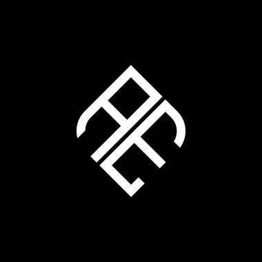 Vektör grafikli AE harf logosu yaratıcı tasarımı
