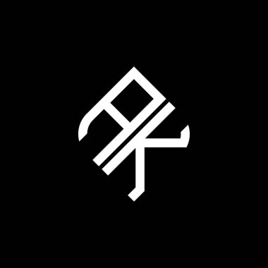 AK harfi logo yaratıcı tasarımı vektör grafik ile