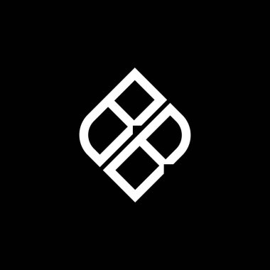 Vektör grafikli BB harf logosu yaratıcı tasarımı