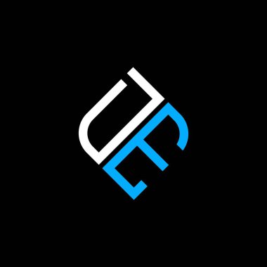 DE harfi logosu vektör grafikli yaratıcı tasarım