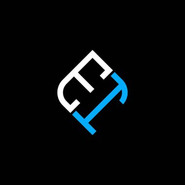 Vektör grafikli el harfi logosu yaratıcı tasarımı