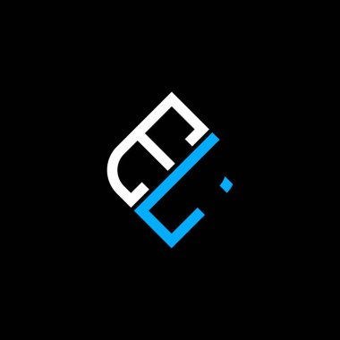 EL harfi logosu vektör grafikli yaratıcı tasarım