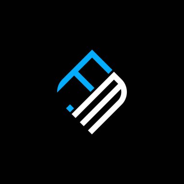 FM letter logo creative design with vector graphic