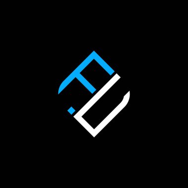 FU letter logo creative design with vector graphic