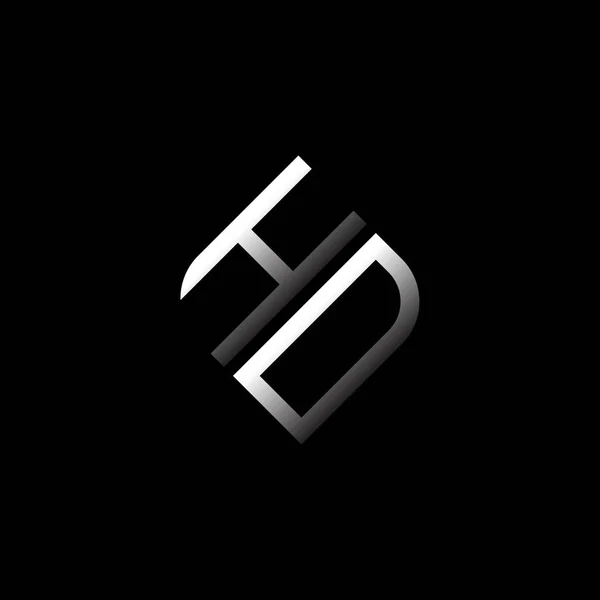 Diseño Creativo Del Logotipo Letra Con Gráfico Vectorial — Archivo Imágenes Vectoriales
