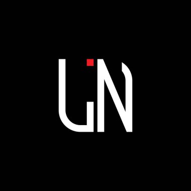LN harfi logosu vektör grafikli yaratıcı tasarım
