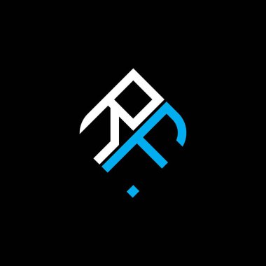 RF harfi logosu vektör grafikli yaratıcı tasarım