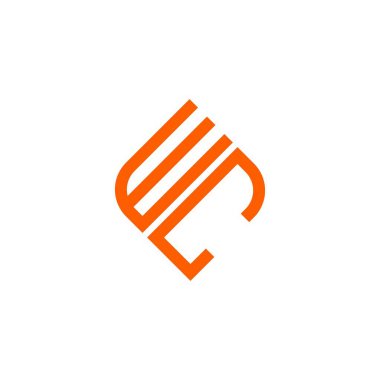 WC harf logosu vektör grafikli yaratıcı tasarım