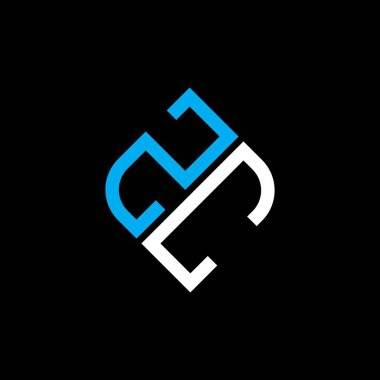 Vektör grafikli ZC harf logosu yaratıcı tasarımı