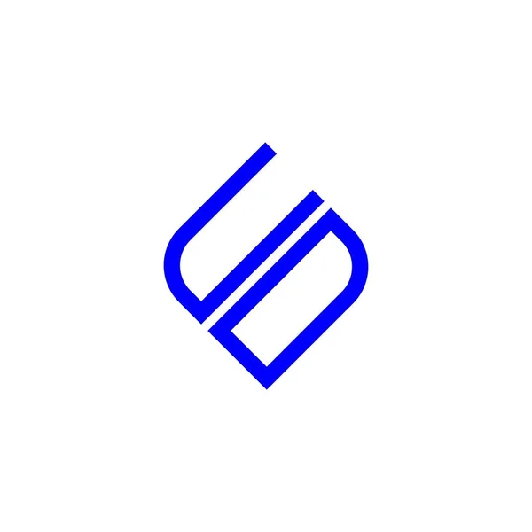 Удл Логотип Креативний Дизайн Векторною Графікою — стоковий вектор