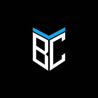 BC harfi logosu vektör grafikli yaratıcı tasarım