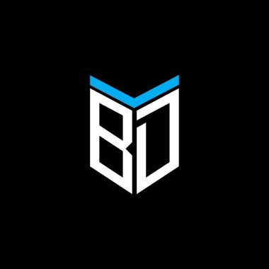 BD letter logo creative design with vector graphic