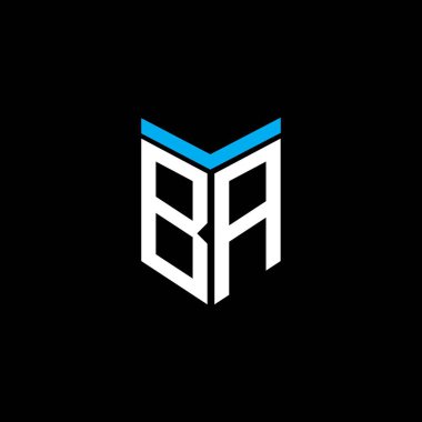 BA letter logo creative design with vector graphic