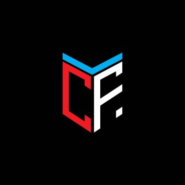 CF letter logo creative design with vector graphic