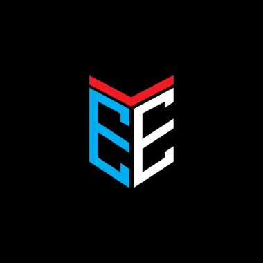 E harfi logosu vektör grafikli yaratıcı tasarım