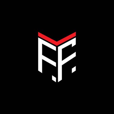 FF harf logosu vektör grafikli yaratıcı tasarım