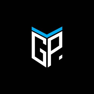 GP harf logosu vektör grafikli yaratıcı tasarım
