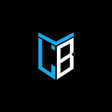 LB harfi logosu vektör grafikli yaratıcı tasarım