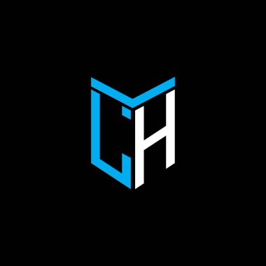 LH harfi logosu vektör grafikli yaratıcı tasarım