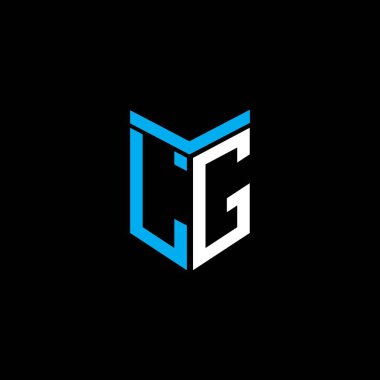 Vektör grafikli LG harf logosu yaratıcı tasarımı