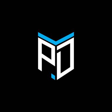 PD harfi logosu vektör grafikli yaratıcı tasarım