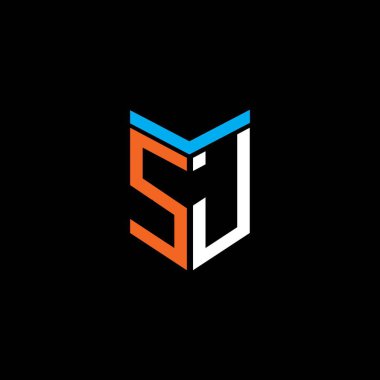 SJ letter logo creative design with vector graphic